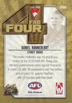 2011 Select AFL Champions - Fab Four Gold #FFG60 Dan Hannebery Back